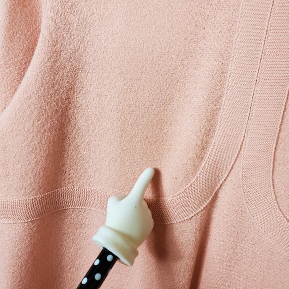 Vintage Castleberry Pink Wool/Knit Classic 1990's Dress in Pink Size 12 - Picture 5 of 12